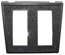 BLACK SWITCH PANEL 2-HOLE 7/16" X 1-1/8"
