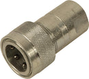 4000 SERIES QUICK COUPLER BODY FOR POPPET TIP - 1/2" BODY x 3/4-16 ORB THREAD