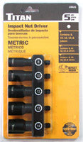 5 PIECE METRIC IMPACT NUT DRIVER SET
