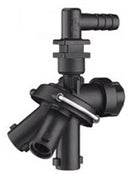 QUICKJET TRIPLE NOZZLE BODY - SINGLE BARB - 1/2" HOSE