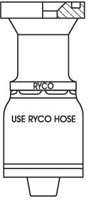 CODE 61 FLANGE WITH 1 INCH THREAD FOR 1 INCH HOSE