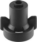Adapter Cap Combo-Jet X 1/4" Tube Black - Cap Only