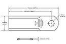 Kondex Straw Claw Chopper Blades for Claas Pro Chop, Turbo Chop, and Mav Rotors 0736 872 0, 0553 860 0 - 8-Pack