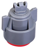 TeeJet AITTJ6011006VPCE AITTJ60 Air Induction TwinJet Twin Flat Spray Tip, Poly, 110°, Gray, Orifice 6