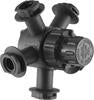 Combo-Rate Nozzle Body- 5 Outlet- Turret Base