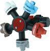 Combo-Rate Nozzle Body- 5 Outlet- Turret Base