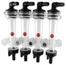 Wilger Isolated Flow Monitor Kit - 4 Column - 3/8" Hose Barb Elbow X 3/8" Hose Barb Inlet