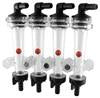 Wilger Isolated Flow Monitor Kit - 4 Column - 3/8" Hose Barb Elbow X 3/8" Hose Barb Inlet