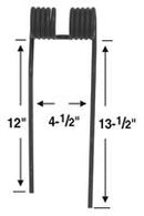 CCW TEDDER TINE FOR PEQUEA AND FRONTIER - BLACK