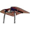 Sun-Smart Tractor & Mower Sunshade Canopy - ROPS Mount, Compact Size, Red