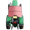 Sun-Smart Tractor & Mower Sunshade Canopy - ROPS Mount, Compact Size, Red
