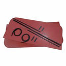 Sun-Smart Tractor & Mower Sun Shade Canopy - Replacement Top Only - 44" x 44" - Red