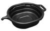 4.5 GALLON OVAL DRAIN PAN, BLACK