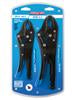 2Pc Curved Jaw Locking Pliers Set