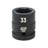 1" Drive 6 Point Standard Impact SAE Socket 1"