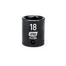 3/8" Drive 6 Point Standard Impact Metric Socket 18mm