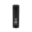 3/8" Drive 6 Point Deep Impact Metric Socket 12mm