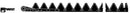 RIVETED 9' HAY MOWER KNIFE FOR CASE IH  - REPLACES 540605R92 - UNDER SERRATED SECTIONS