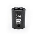 1/2" Drive 6 Point Standard Impact SAE Socket 3/4"