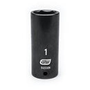 1/2" Drive 6 Point Deep Impact SAE Socket 1"