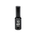 1/2" Drive 6 Point Deep Impact Metric Socket 10mm