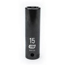 1/2" Drive 6 Point Deep Impact Metric Socket 15mm
