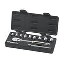 12 Piece 3/8" Drive 6 Point Standard SAE Mechanics Tool Set