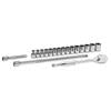 18 Piece 1/2" Drive 6 Point Standard Metric Mechanics Tool Set