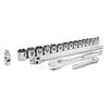 19 Piece 1/2" Drive 6 Point Standard SAE Mechanics Tool Set