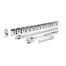 19 Piece 1/2" Drive 12 Point Standard SAE Mechanics Tool Set