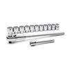 13 Piece 3/4" Drive 12 Point Standard SAE Mechanics Tool Set