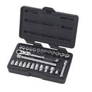27 Piece 1/4" Drive Pass-Thru™ 6 Point Standard SAE/Metric Mechanics Tool Set