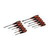 12 Piece Diamond Tip Dual Material Screwdriver Set
