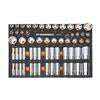 60 Piece 1/2” Drive Master SAE Socket Set in Foam Storage Tray