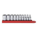 10 Piece 1/4" Drive 6 Point Standard SAE Socket Set