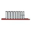 8 Piece 1/2" Drive 12 Point Deep SAE Socket Set