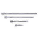 4 Piece 3/8" Drive Wobble Extension Set 3", 6", 10" & 12"