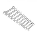 10 Piece 12 Point Stubby Combination Metric Wrench Set