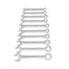 10 Piece SAE Midget Combination Wrench Set