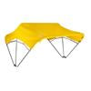 Sun-Smart Tractor Canopy - 3-Bow, 40", Yellow, Axle Mounting Brackets
