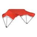 Sun-Smart Tractor Canopy - 3-Bow, 40", Red, Fender Mounting Brackets
