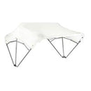 Sun-Smart Tractor Canopy - 3-Bow, 48", White, Axle Mounting Brackets
