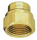 ADAPTOR BRASS NICKEL PLATED 1/8" THREAD CAP