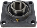 4 HOLE CAST IRON FLANGE WITH 3" BEARING - SET SCREW LOCK