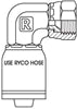 JIC FEMALE 90 DEGREE BEND FORGED WITH 1-1/16 INCH THREAD FOR 3/4 INCH HOSE