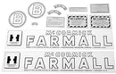 DECAL SET FOR FARMALL B