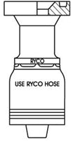CODE 62C FLANGE WITH 1 INCH THREAD FOR 1 INCH HOSE