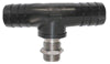 TeeJet 12202CE1062TD Double Barb Nozzle Body - 1" Hose - Celcon Shank / Stainless Thread, Celcon / Stainless Steel, Standard Nozzle Body