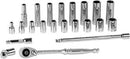 1/4" DR METRIC SOCKET SET 22 PC