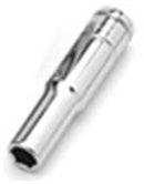 9/32 INCH X 6 POINT DEEP WELL IMPACT SOCKET - 1/4 INCH DRIVE